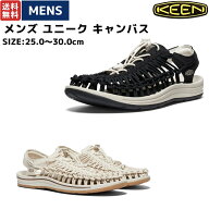 キーン KEEN UNEEK CANVAS ユニーク キャンバス メンズ 春 夏 ホワイト ベージュ ブラック サンダル スリ…