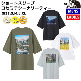 【正規取扱店】ノースフェイス THE NORTH FACE ショートスリーブヨセミテシーナリーティー メンズ レディース ユニセックス カジュアル 春 夏 半袖 Tシャツ アウトドア シャツ 綿 コットン UVカット NT32436 K NT W ZZ