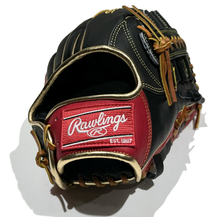 ローリングス Rawlings 軟式グローブ ブラック×ゴールド ペイズリー 