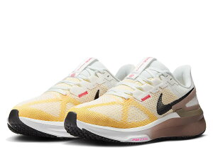ナイキ NIKE AIR ZOOM STRUCTURE 25 エア ズーム ストラクチャー 25 レディース ホワイト イエロー ブラウン スポーツ ランニングシューズ ランシュー DJ7884110