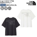 ザ・ノース・フェイス THE NORTH FACE ショートスリーブ ES ロゴワイドティー メンズ 春 夏 カジュアル アウトドア 半袖 シャツ ティシャツ Tシャツ 吸汗速乾 抗菌防臭 高機能 おしゃれ NT32585