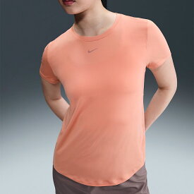 ナイキ NIKE Dri-FIT ワン クラシック ショートスリーブ トップ レディース 春 夏 オレンジ 橙 スポーツ フィットネス 半袖 Tシャツ FN2799-844