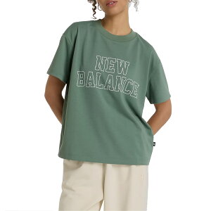 j[oX NEW BALANCE Oversized Graphic T-Shirt I[o[TCYOtBbNTVc fB[X t  O[  X|[c tBbglX  TVc AWT51134-DKJ