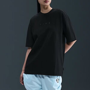 ナイキ NIKE スポーツウェア オーバーサイズド ショートスリーブ Tシャツ レディース 春 夏 コットン 綿 ブラック 黒 スポーツ フィットネス 半袖 Tシャツ FZ9754-010