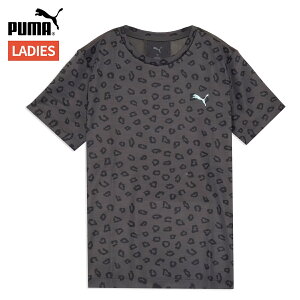 プーマ PUMA トレイン エッジ 半袖 Tシャツ レディース 春 夏 グレー 灰色 スポーツ フィットネス 半袖 Tシャツ 527994-44