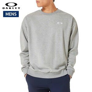 オークリー OAKLEY US規格 Foundational Fleece L/S Crew 4.0 ファウンデイショナル フリース 長袖 クルー 4.0 メンズ 秋 冬 グレー 灰色 スポーツ トレーニング スウェット トレーナー FOA408247-27B