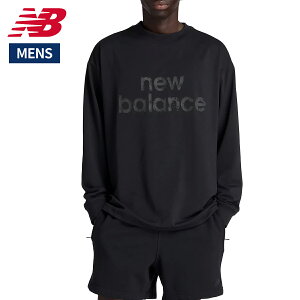 j[oX NEW BALANCE Long Sleeve T-Shirt OX[u TVc Y ubN  X|[c g[jO  TVc AMT53172-BK