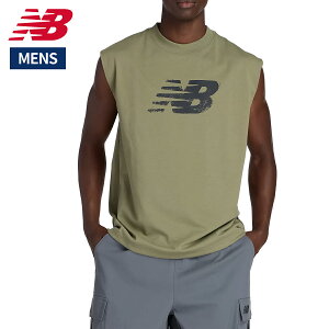 j[oX NEW BALANCE Sleeveless T-Shirt X[uX TVc Y t  J[L ͑F X|[c g[jO Ȃ m[X[u Vc AMT53173-DIO