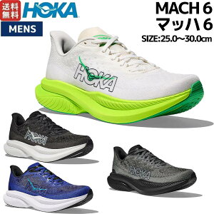 �z�J HOKA �}�b�n 6 MACH 6 �����Y �X�|�[�c �����V���[ �W���M���O ���[�X ���[�h �y�� ���� 1147790
