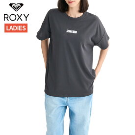 ロキシー ROXY SQUARE LOGO S/S TEE スクエア ロゴ 半袖Tシャツ レディース 吸水速乾 春 夏 ブラック 黒 レオパード柄 スポーツ フィットネス 半袖 Tシャツ RST254046-BBK