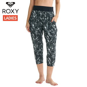 ロキシー ROXY RELAX LOOSE PANTS リラックス ルーズ ヨガパンツ レディース 速乾 ブラック 黒 スポーツ フィットネス 7分丈 パンツ RPT254532-MUL