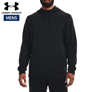 アンダーアーマー UNDER ARMOUR UAアーマーフリース フーディー メンズ 秋 冬 ブラック 黒 スポーツ トレーニング プルオーバー パーカー 1373353-001