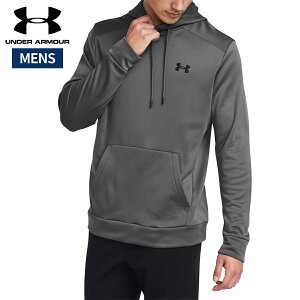 アンダーアーマー UNDER ARMOUR UAアーマーフリース フーディー メンズ 秋 冬 グレー 灰色 スポーツ トレーニング プルオーバー パーカー 1373353-025