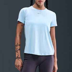 ナイキ NIKE Dri-FIT ワン クラシック ショートスリーブ トップ レディース 春 夏 ブルー 青 スポーツ フィットネス 半袖 Tシャツ FN2799-441