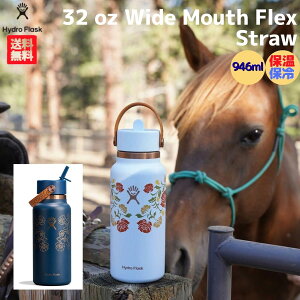 �n�C�h���t���X�N Hydro Flask 32�I���X ���C�h�}�E�X �t���b�N�X�X�g���[ 32 oz Wide Mouth Flex Straw Out West Collection �W�� �X�g���[�t�� ���� �{�g�� �o�R �A�E�g�h�A �g���C�� ���� �L�����v �h���C