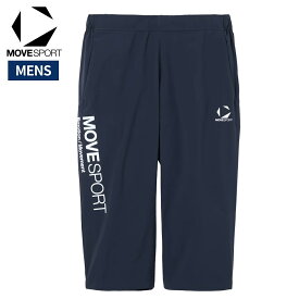 ムーブスポーツ MOVESPORT ストレッチウーブン クロップドパンツ メンズ ネイビー 紺 スポーツ トレーニング 7分丈 パンツ ST5FHP40M-NV00