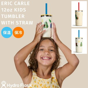 �n�C�h���t���X�N Hydro Flask ERIC CARLE 12oz KIDS TUMBLER WITH STRAW �L�b�Y �^���u���[ 354ml �͂�؂������ނ� �q�� �ۗ� �ۉ� ���N ���� ���@�r �X�g���[ �s�N�j�b�N �A�E�g�h�A �L�����v �^���� �c�� 