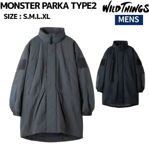 ���C���h�V���O�X WILD THINGS �����X�^�[�p�[�J�[ �^�C�v2 MONSTER PARKA TYPE2 �J�W���A�� �A�E�^�[�E�F�A WT25101SK