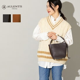 【総額20万ポイントプレゼントキャンペーン開催中】オウレンティ AULENTTI オーレンティ 4way レザー ショルダーバッグ トートバッグ ポーチ ドラーロ レディース 牛革 ハンドバッグ ワンハンドル バケツ型 きれいめ 上品 通勤 おでかけ FB-5976-SOCA