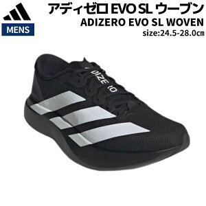 �A�f�B�_�X adidas ADIZERO EVO SL WOVEN �A�f�B�[�� EVO SL �E�[�u�� �����Y �u���b�N �� �X�|�[�c �����j���O�V���[�Y �����V���[ JR4728