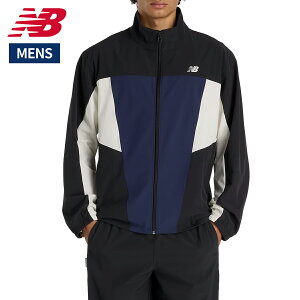 �j���[�o�����X NEW BALANCE Woven Track Jacket �E�[�u���g���b�N�W���P�b�g �����Y �u���b�N �� �X�|�[�c �g���[�j���O �t���W�b�v �W���P�b�g MJ61H33O-BK