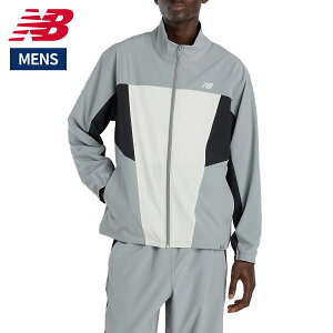 �j���[�o�����X NEW BALANCE Woven Track Jacket �E�[�u���g���b�N�W���P�b�g �����Y �O���[ �D�F �X�|�[�c �g���[�j���O �t���W�b�v �W���P�b�g MJ61H33O-YST