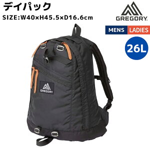 �O���S���[ GREGORY DAY PACK �f�C�p�b�N 26L �����Y ���f�B�[�X ���j�Z�b�N�X �I�[���V�[�Y�� �u���b�N �� �J�W���A�� �o�b�O �����b�N �o�b�N�p�b�N 1410161041