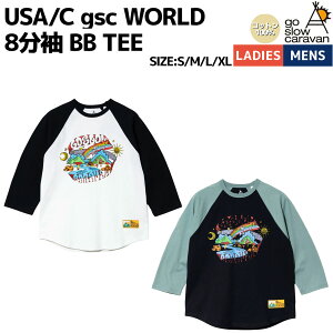 �S�[�X���[�L�����o�� go slow caravan USA/C gsc WORLD 8���� BB TEE �����Y ���f�B�[�X ���j�Z�b�N�X �j�����p �J�W���A�� �A�E�g�h�A �g�b�v�X ���� 8����T�V���c ����T �N���[�l�b�N �v���I�[�o�[ 3619