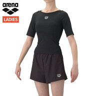 アリーナ arena フィットネスセパレーツ(カバーバック ミドルレッグ 差し込みパッド) レディース ブラッ…