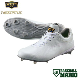 �[�b�g ZETT NEOSTATUS ���ߍ��݃X�p�C�N �z���C�g ��� �l�I�X�e�C�^�X �싅 �X�p�C�N �V���[�Y ���X�p�C�N ���� ���� �Œ� �x�[�X�{�[���}���I BSR2218WH