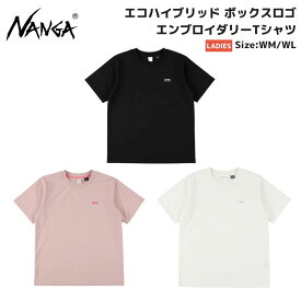 ナンガ NANGA エコハイブリッド ボックスロゴ エンブロイダリーTシャツ ECO HYBRID BOX LOGO EMBROIDERY TEE W レディース ウィメンズ ブラック ピンク ホワイト カジュアル シンプル 白 黒 N2611-1M062B