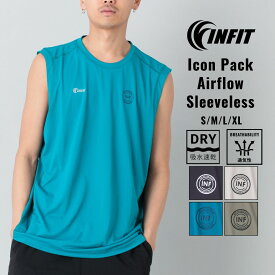 インフィット INFIT アイコンパックエアフローバックスリーブレストップ メンズ 春 夏 スポーツ トレーニング シャツ ノースリーブ タンクトップ HTM-6S1029