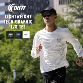 インフィット INFIT ライトウェイトテックグラフィックロングスリーブTシャツ メンズ スポーツ トレーニング ランニング ナイトラン フィットネス Tシャツ ロングTシャツ ロンT 長袖 吸汗速乾 5SHM1007