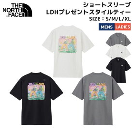 ザ・ノース・フェイス THE NORTH FACE ショートスリーブLDHプレゼントスタイルティー ユニセックス ブラック スモークドパール ミックスグレー カジュアル シャツ Tシャツ LDH トレイル コットン100% 速乾性 NT82644