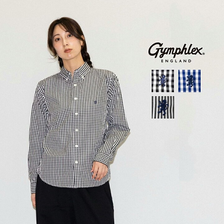 楽天市場】ジムフレックス GYMPHLEX 長袖ボタンダウンシャツ 