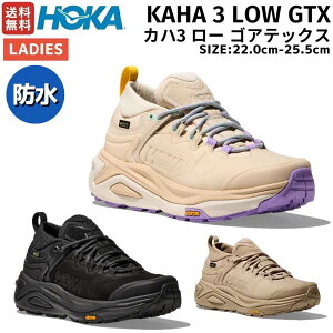 �z�J HOKA KAHA 3 LOW GTX �J�n �X���[ ���[ �S�A�e�b�N�X ���f�B�[�X �n�C�L���O �V���[�Y �u���b�N �x�[�W�� �h�� �o�R �A�E�g�h�A �L�����v �V���[�Y �C 1162533