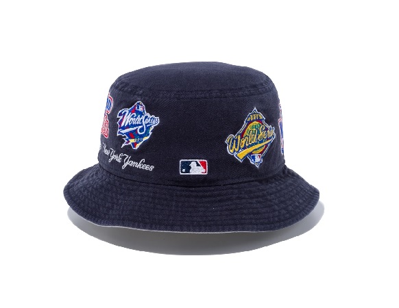ニューエラ：【メンズ＆レディース】ニューヨーク・ヤンキース MLB ロゴ バケットハット【NEW ERA カジュアル 帽子】 | スポーツマリオ