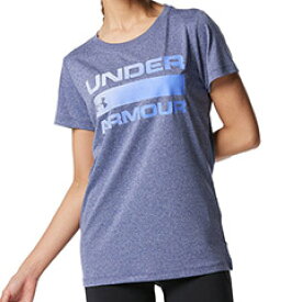 アンダーアーマー UAテック ショートスリーブ ヘザー Tシャツ ワードマーク（レディース）半袖 1378307-468