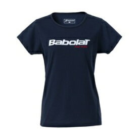 バボラ BabolaT PURE SHORT SLEEVE SHIRT (デニム ビッグロゴ) テニス レディースウェア BWP3575-NV00