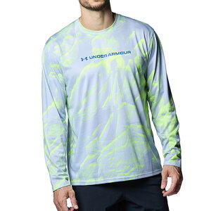 アンダーアーマー UA テック プリント ロングスリーブ Tシャツ 長袖 メンズ トレーニング 1388223-014