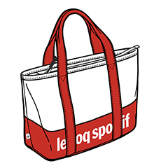 ルコック le 特価ブランド coq 最大87%OFFクーポン ミニトートバッグ sportif QMARJA15-RED