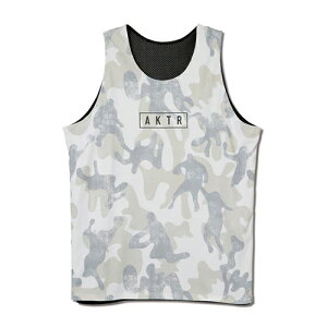 �A�N�^�[ AKTR PLAY CAMO REVERSIBLE TANK WHxBK �m�[�X���[�u �^���N�g�b�v ���j�Z�b�N�X �o�X�P�b�g�{�[�� 225-011001-WHxBK