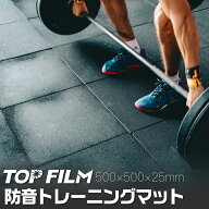 【5日はP最大10倍&1,000円OFFcp！】防音 トレーニングマット 500×500mm 厚さ25mm カット可能 エクササイ…