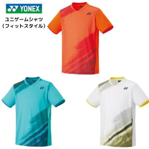 【メール便発送】ヨネックス YONEX UNI 男女兼用 ゲームシャツ フィットスタイル 半袖 ベリークール 吸汗速乾  制電 ウエア バドミントン テニス ラケットスポーツ 日本