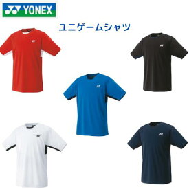 ヨネックス ゲームシャツ　男女兼用　レッド　ブラック　ブルー　ホワイト　ネイビー　テニス　バドミントン　10810