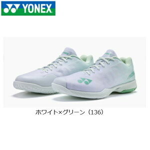YONEX�@���l�b�N�X �@�o�h�~���g���V���[�Y�@�p���[�N�b�V�����G�A���XZ���C�h POWER CUSHION AERUS Z WIDE�@�z���C�g/�O���[���i136�j�@���{�o�h�~���g������R�����i�i�@SHBAZ2W
