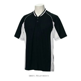 【野球 ウェア（メンズ/ユニ） アシックス】 ベースボールシャツ／2ボタン（BAD020）