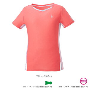 【テニス・バドミントンウェア(レディース) ゴーセン】 ゲームシャツ/レディース(T2061)