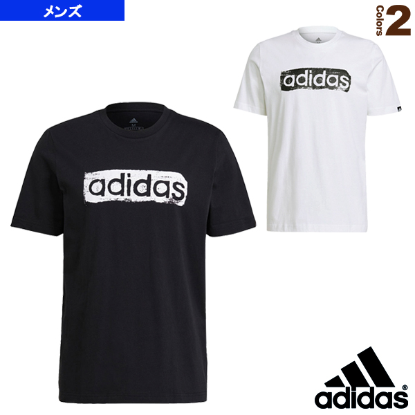 オールスポーツ ウェア メンズ ユニ アディダス ブラッシュストローク Tシャツ ボックス グラフィック 31438 爆売り ロゴ 新色追加して再販