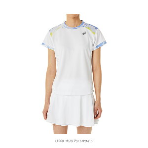 【テニス・バドミントンウェア(レディース) アシックス】 ドライ ウイメンズ半袖シャツ/レディース(2042A233)